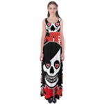 Emo Girl Skull Empire Waist Maxi Dress