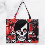 Emo Girl Skull Medium Tote Bag