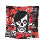 Emo Girl Skull Square Tapestry (Small)