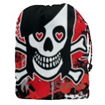 Emo Girl Skull Drawstring Pouch (XXXL)