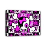 Emo Scene Girl Skull Mini Canvas 7  x 5  (Stretched)