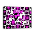 Emo Scene Girl Skull Deluxe Canvas 16  x 12  (Stretched) 