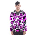 Emo Scene Girl Skull Men s Hooded Windbreaker