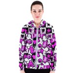 Emo Scene Girl Skull Women s Zipper Hoodie