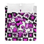 Emo Scene Girl Skull Duvet Cover Double Side (Full/ Double Size)