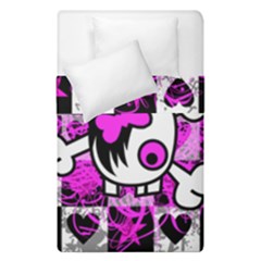 Emo Scene Girl Skull Duvet Cover Double Side (Single Size) from ArtsNow.com