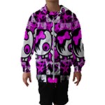 Emo Scene Girl Skull Kids  Hooded Windbreaker