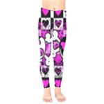 Emo Scene Girl Skull Kids  Legging