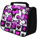 Emo Scene Girl Skull Full Print Travel Pouch (Big)