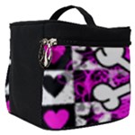 Emo Scene Girl Skull Make Up Travel Bag (Small)