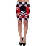 Emo Skull Bodycon Skirt