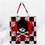 Emo Skull Grocery Tote Bag