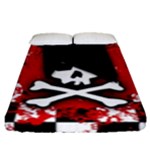 Emo Skull Fitted Sheet (Queen Size)