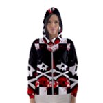 Emo Skull Women s Hooded Windbreaker