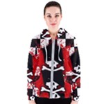 Emo Skull Women s Zipper Hoodie