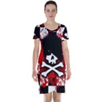 Emo Skull Short Sleeve Nightdress