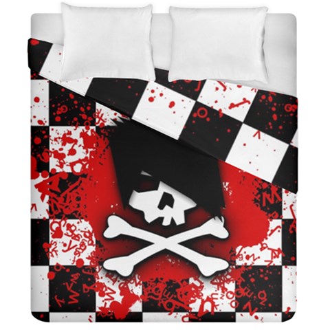 Emo Skull Duvet Cover Double Side (California King Size) from ArtsNow.com