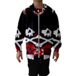 Emo Skull Kids  Hooded Windbreaker