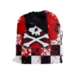 Emo Skull Drawstring Pouch (XL)