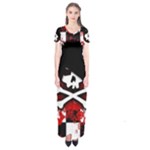 Emo Skull Short Sleeve Maxi Dress