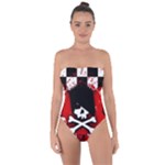 Emo Skull Tie Back One Piece Swimsuit