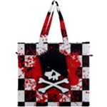 Emo Skull Canvas Travel Bag