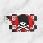 Emo Skull Canvas Cosmetic Bag (Small)