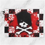 Emo Skull Canvas Cosmetic Bag (XXL)