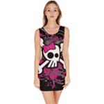 Girly Skull & Crossbones Bodycon Dress