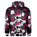 Girly Skull & Crossbones Men s Pullover Hoodie