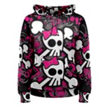 Girly Skull & Crossbones Women s Pullover Hoodie