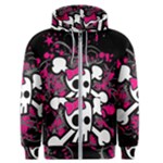 Girly Skull & Crossbones Men s Zipper Hoodie