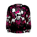Girly Skull & Crossbones Women s Sweatshirt