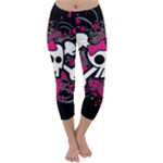 Girly Skull & Crossbones Capri Winter Leggings 