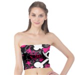 Girly Skull & Crossbones Tube Top