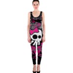 Girly Skull & Crossbones One Piece Catsuit