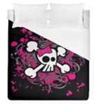 Girly Skull & Crossbones Duvet Cover (Queen Size)
