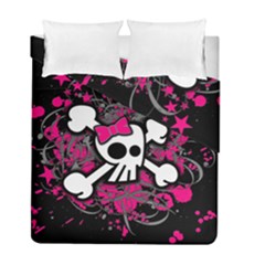 Girly Skull & Crossbones Duvet Cover Double Side (Full/ Double Size) from ArtsNow.com