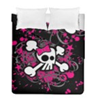 Girly Skull & Crossbones Duvet Cover Double Side (Full/ Double Size)