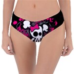 Girly Skull & Crossbones Reversible Classic Bikini Bottoms