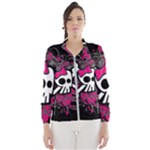 Girly Skull & Crossbones Women s Windbreaker