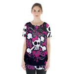 Girly Skull & Crossbones Skirt Hem Sports Top