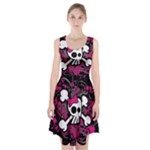 Girly Skull & Crossbones Racerback Midi Dress