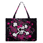 Girly Skull & Crossbones Medium Tote Bag