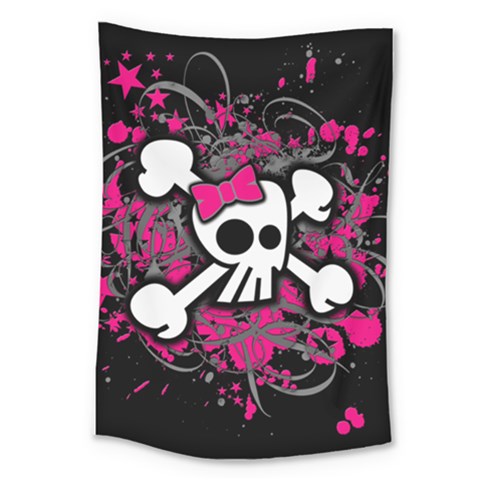 Girly Skull & Crossbones Large Tapestry from ArtsNow.com