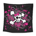 Girly Skull & Crossbones Square Tapestry (Large)