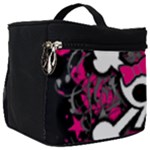 Girly Skull & Crossbones Make Up Travel Bag (Big)