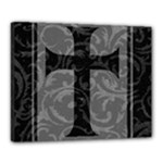 Gothic Brocade Cross Canvas 20  x 16  (Stretched)