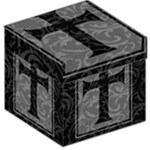 Gothic Brocade Cross Storage Stool 12 