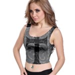 Gothic Brocade Cross Crop Top